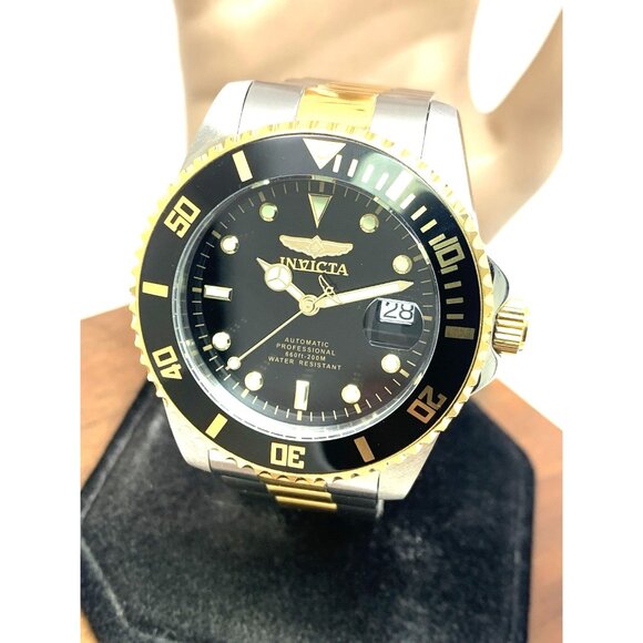 Invicta Men's Watch 36973 Pro Diver Automatic Black Dial Two Tone Steel 44mm - Picture 1 of 15